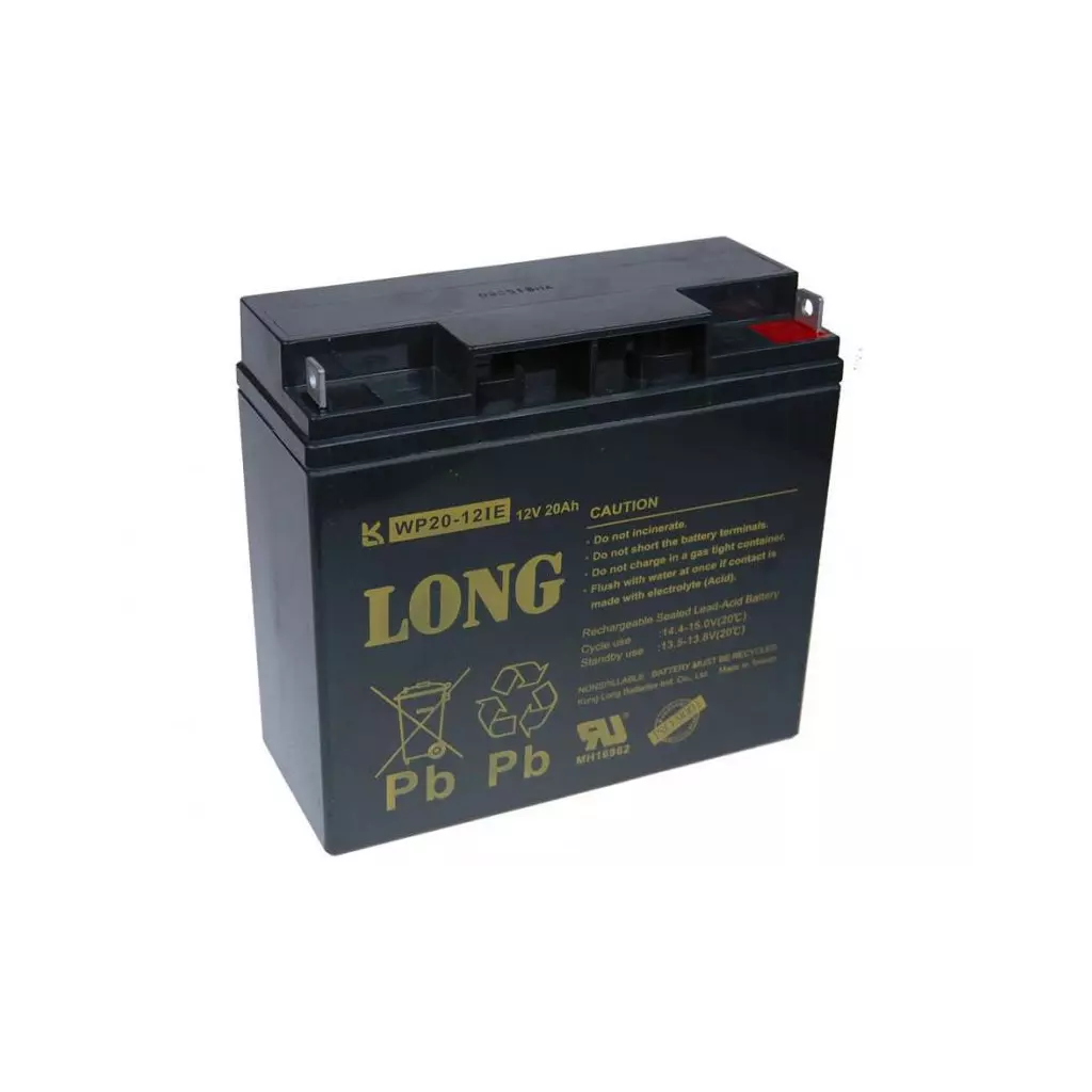 Obrázek produktu Long 12V 20Ah olověný akumulátor DeepCycle AGM F3 (WP20-12IE) - černá