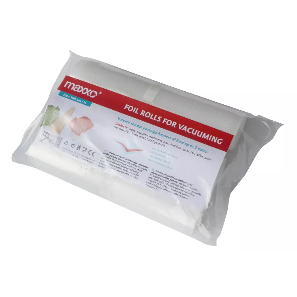 Obrázek produktu Maxxo Náhradní vakuovací rolky 20 x 300 cm, 3 ks - čirá