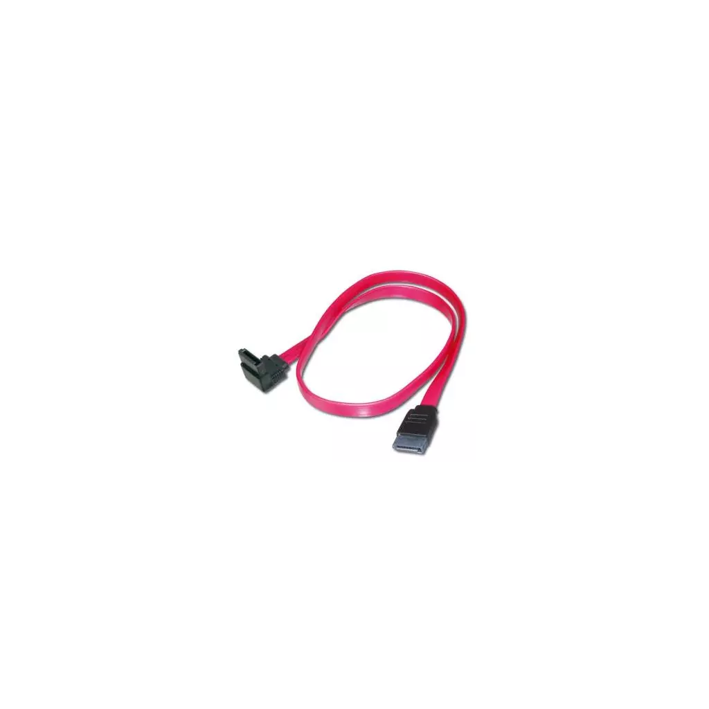 Obrázek produktu PremiumCord kabel SATA 0,5m 1x 90°+1x rovný konektor