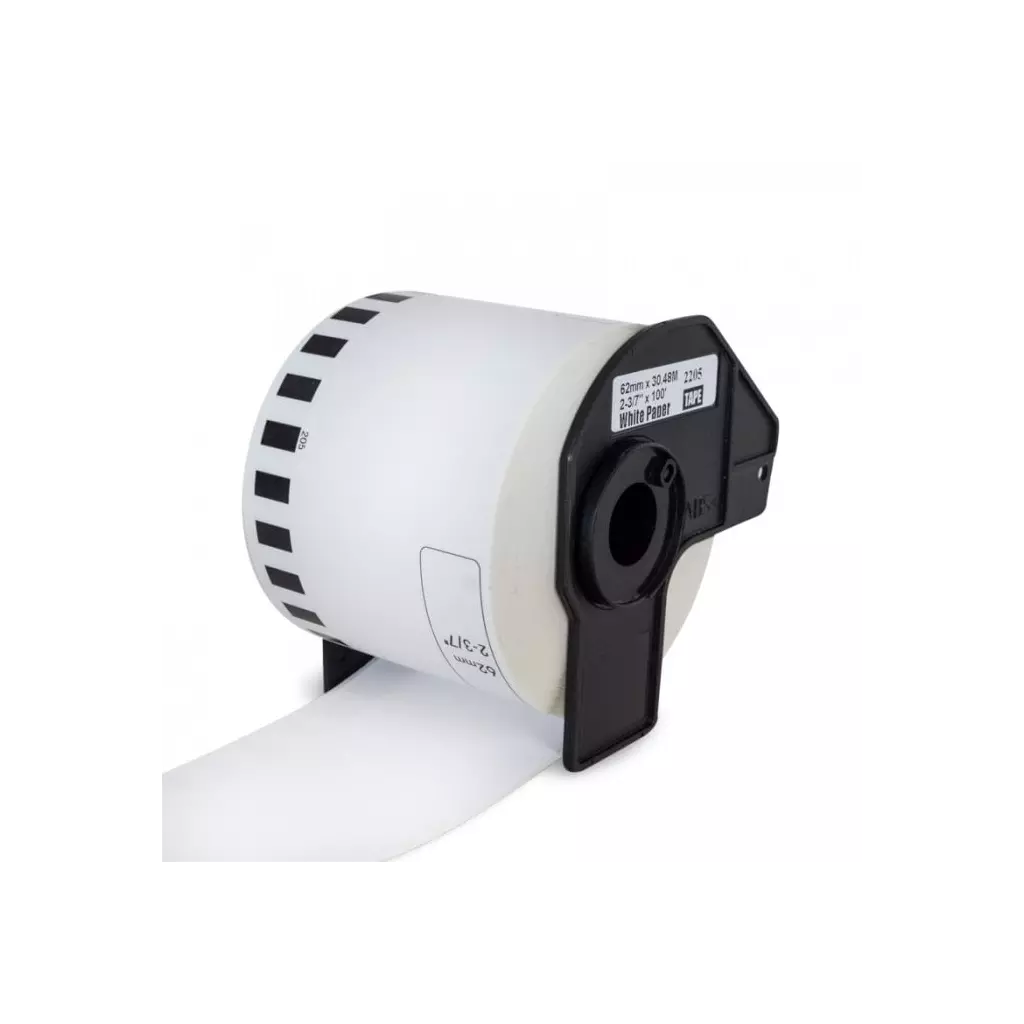 Obrázek produktu PRINTLINE kompatibilní etikety s Brother DK-22205, papírová role 62 x 30,48m