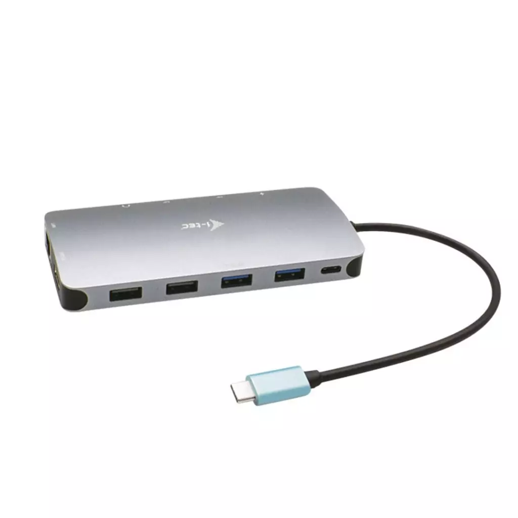 Obrázek produktu I-TEC USB-C Metal Nano 3x Display Docking Station + Power Delivery 100 W - stříbrná