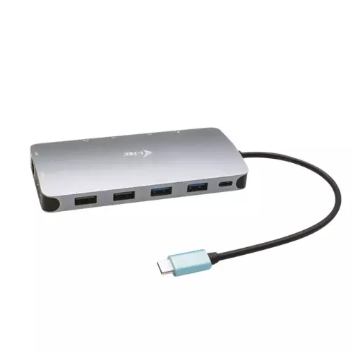 obrázek produktu I-TEC USB-C Metal Nano 3x Display Docking Station + Power Delivery 100 W - stříbrná