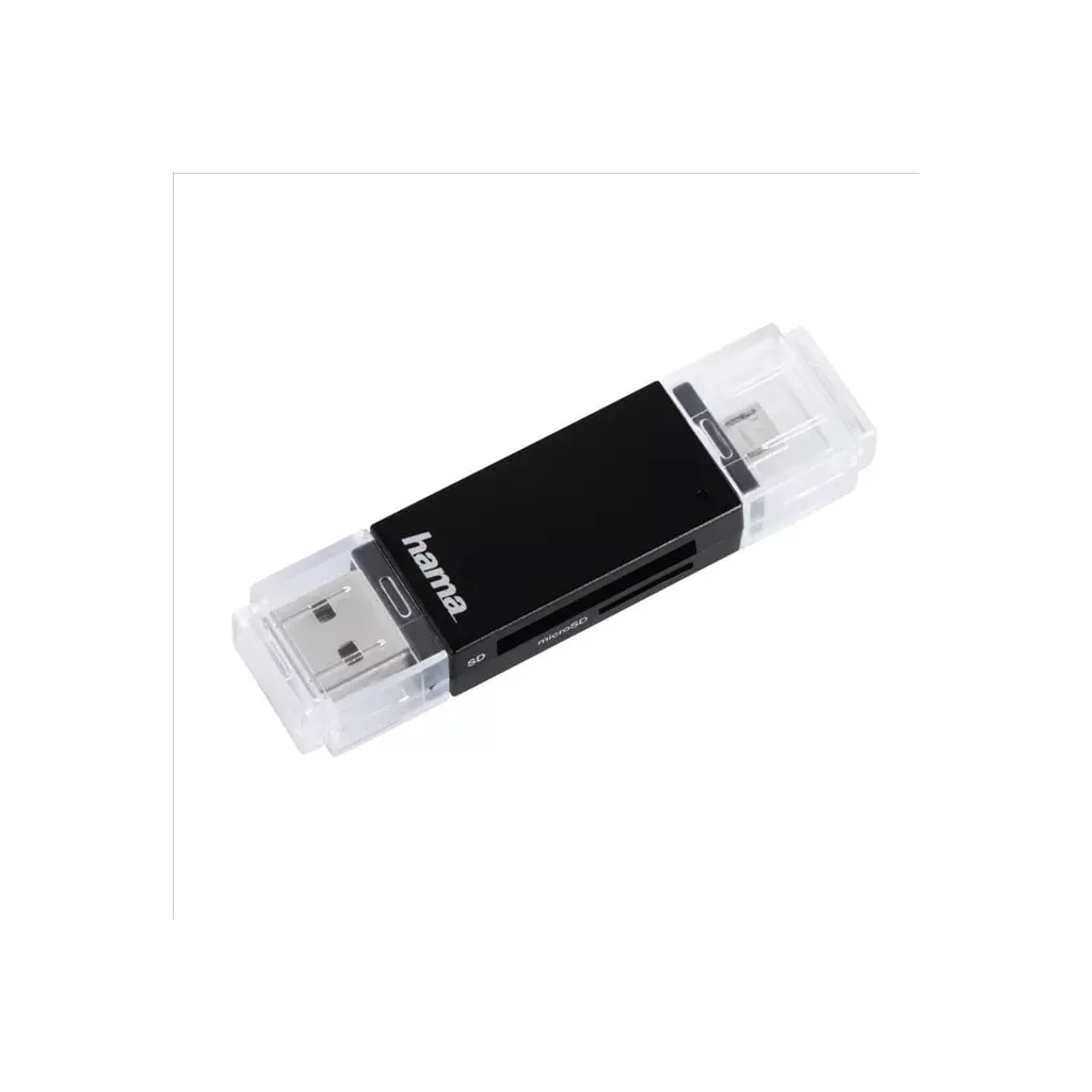 Obrázek produktu Hama USB 2.0 OTG čtečka karet Basic (181056) - černá