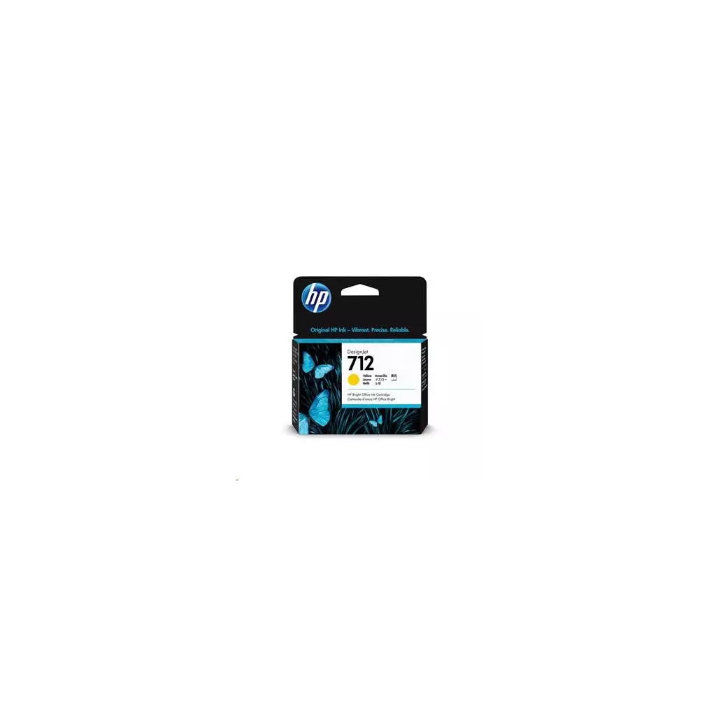 Obrázek produktu HP 712 Yellow pro HP DesignJet T230,T630 (3ED69A) - žlutá/yellow