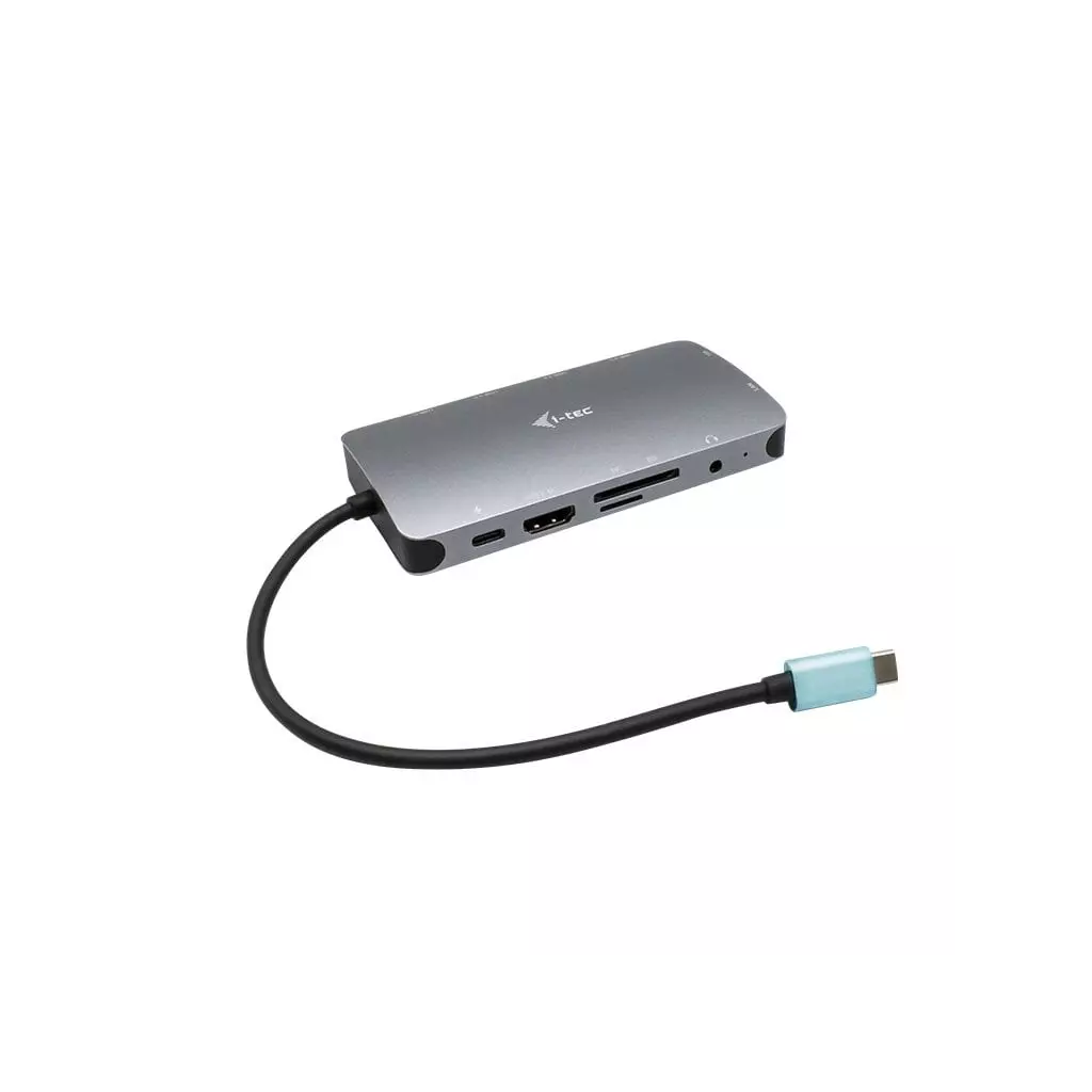 Obrázek produktu I-TEC USB-C Metal Nano Dock HDMI/VGA with LAN + Power Delivery 100 W - stříbrná