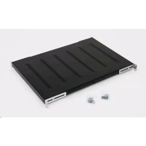 obrázek produktu TRITON Police s perforací 19", 1U/750mm, nosnost 150kg, černá