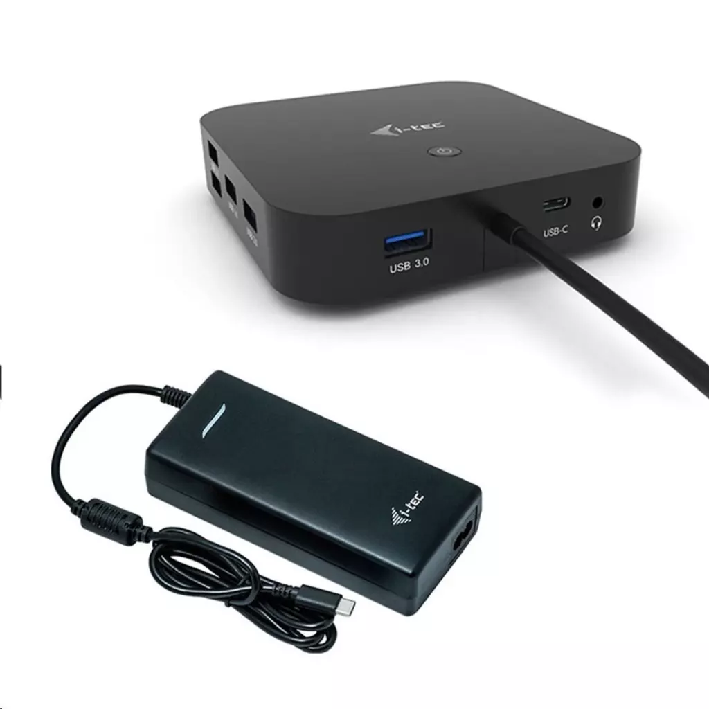 Obrázek produktu I-TEC USB-C Dual Display Docking Station s Power Delivery 100W + i-tec Universal Charger 112W - černá