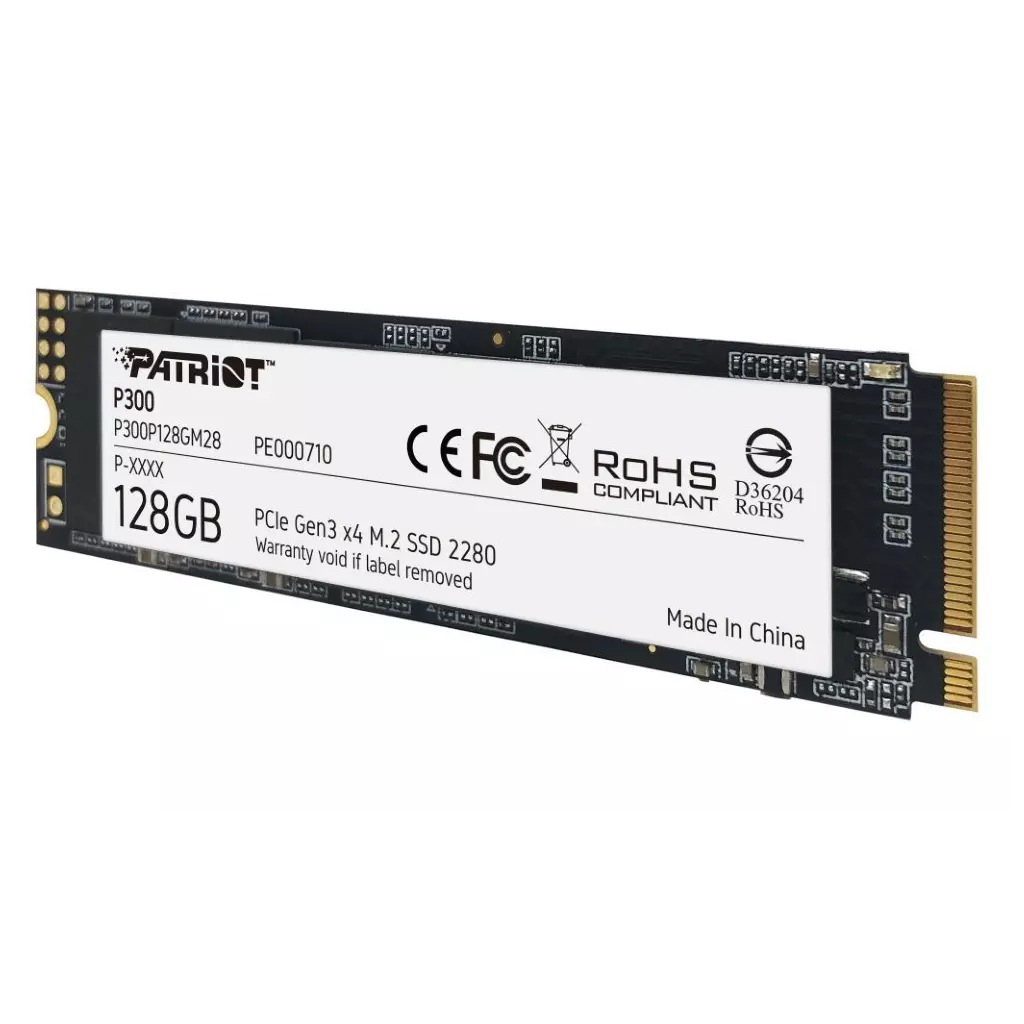 Obrázek produktu PATRIOT P300 128GB PCIe M.2 SSD