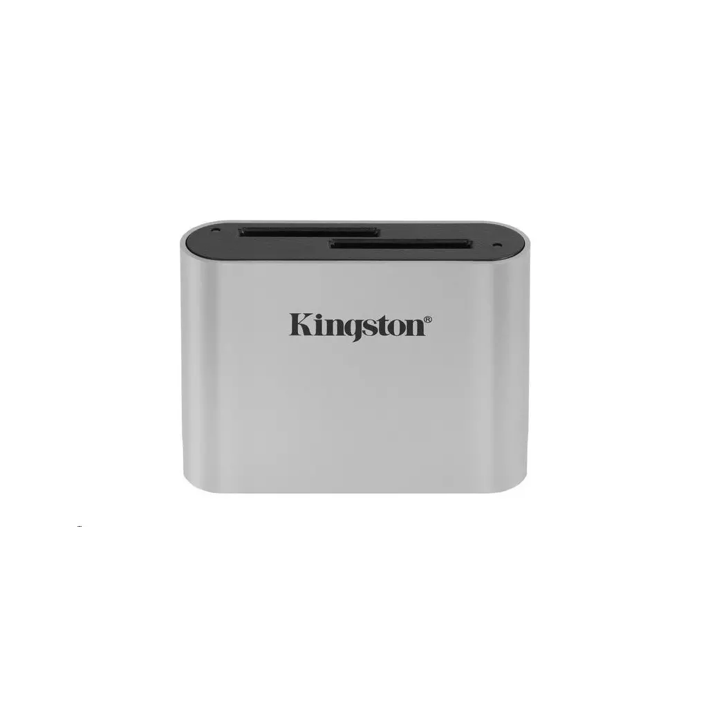 Obrázek produktu Kingston USB3.2 Gen2 Workflow Dual-Slot čtečka karet - stříbrná