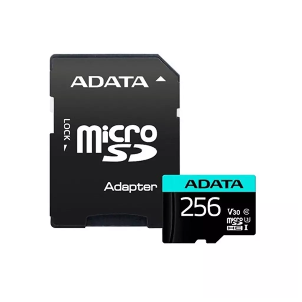 Obrázek produktu ADATA Premier Pro microSDXC 256GB Class 10 UHS-I U3 100/80MB/s + SD adaptér