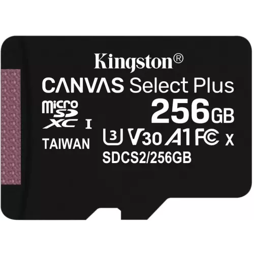 obrázek produktu Kingston microSDXC 256GB Canvas Select Plus A1 C10 bez adaptéru