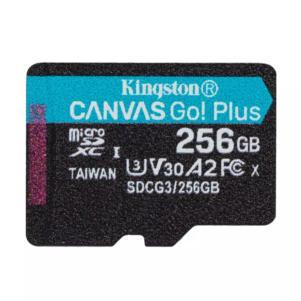 Obrázek produktu KINGSTON microSDXC 256GB Canvas Go! Plus A2 U3 V30 170MB/s bez adaptéru
