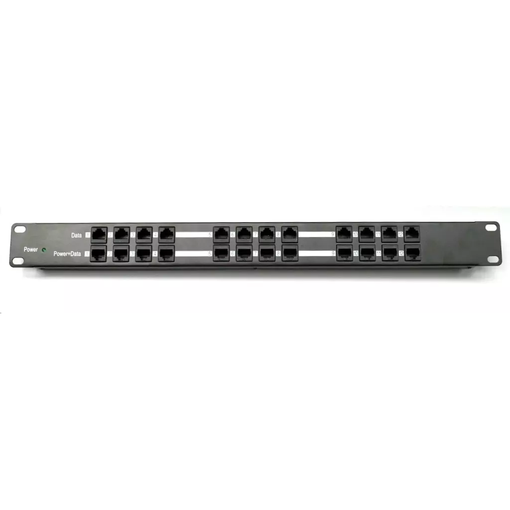 Obrázek produktu 12-portový pasivní POE panel (POE-PAN12)