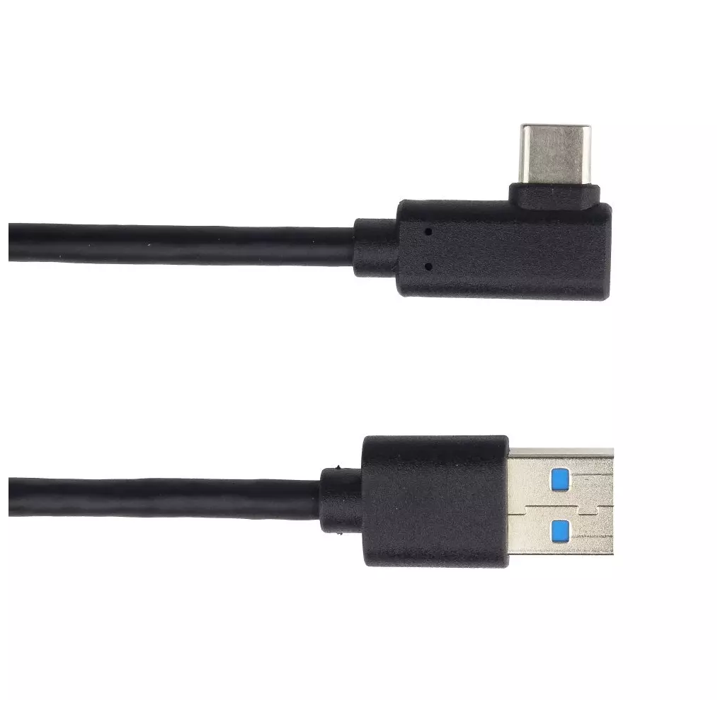 Obrázek produktu PremiumCord Kabel USB typ C/M zahnutý konektor 90° - USB 3.0 A/M, 3m