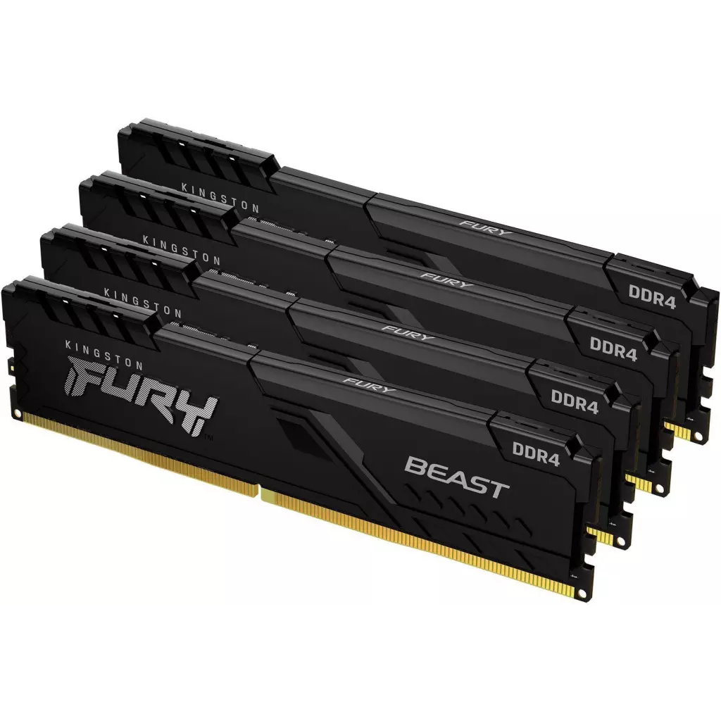 Obrázek produktu Kingston Fury Beast DIMM DDR4 32GB 3200MHz černá (Kit 4x8GB) - černá