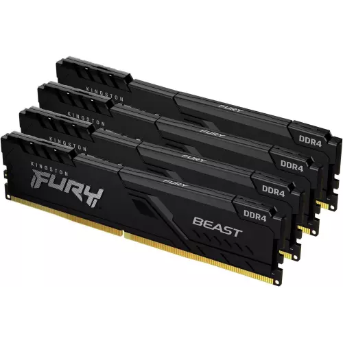 obrázek produktu Kingston Fury Beast DIMM DDR4 32GB 3200MHz černá (Kit 4x8GB) - černá