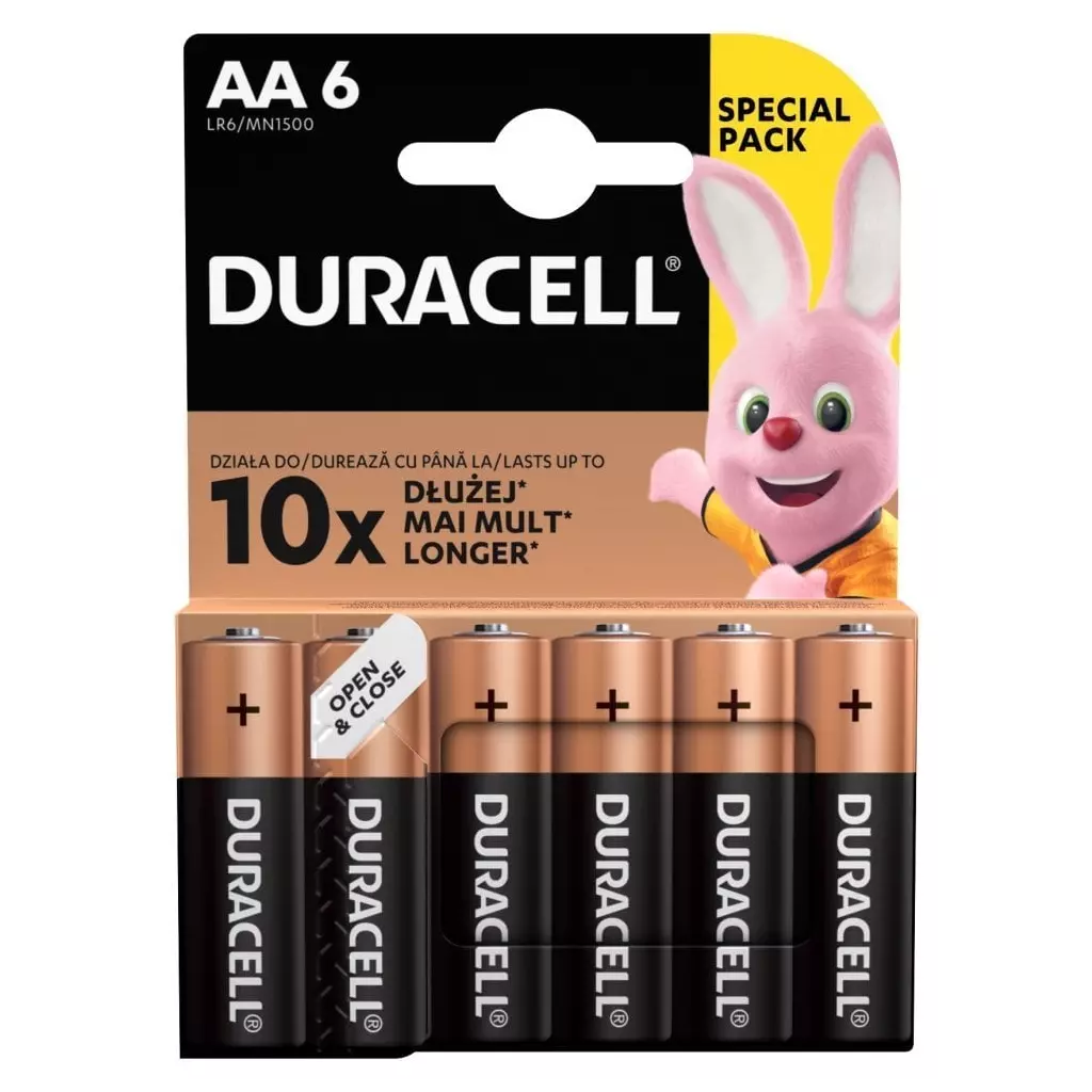 Obrázek produktu Duracell Basic alkalická baterie, 6 ks (AA)