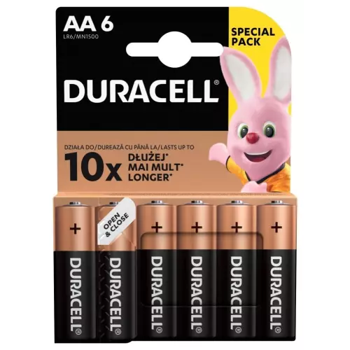 obrázek produktu Duracell Basic alkalická baterie, 6 ks (AA)
