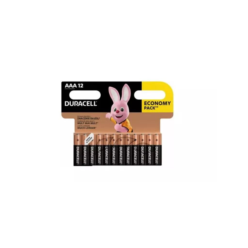 Obrázek produktu Duracell Basic alkalická baterie, 12 ks (AAA)