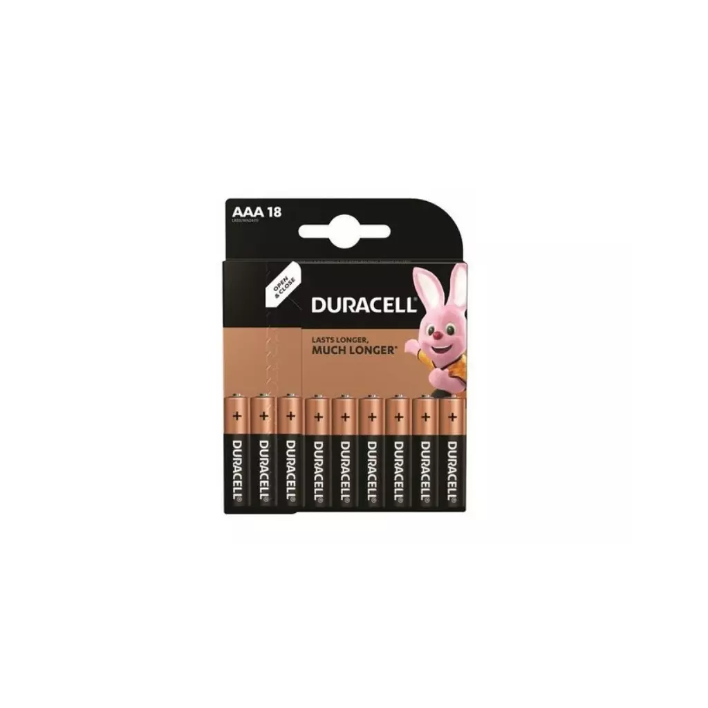 Obrázek produktu Duracell Basic alkalická baterie, 18 ks (AAA)