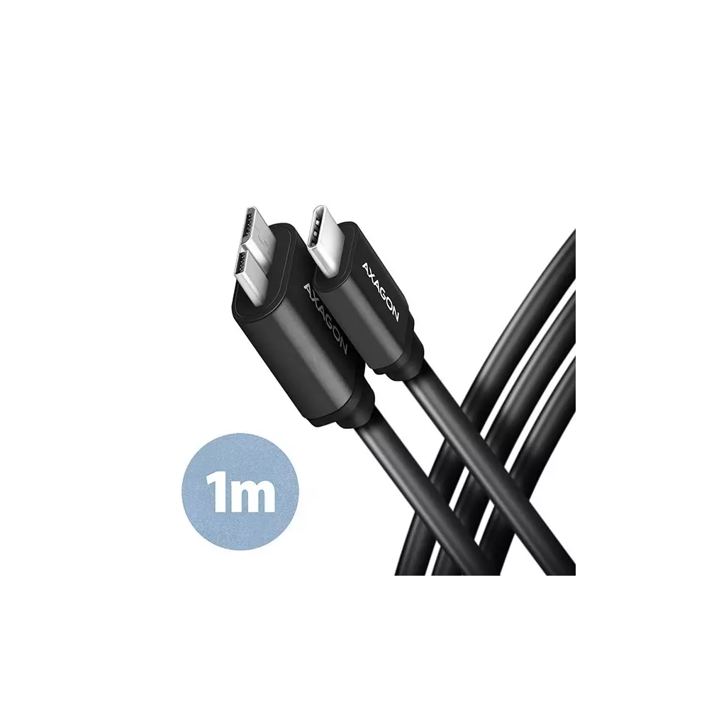 Obrázek produktu AXAGON BUMM3-CM10AB, SPEED kabel microUSB <-> USB-C, 1m