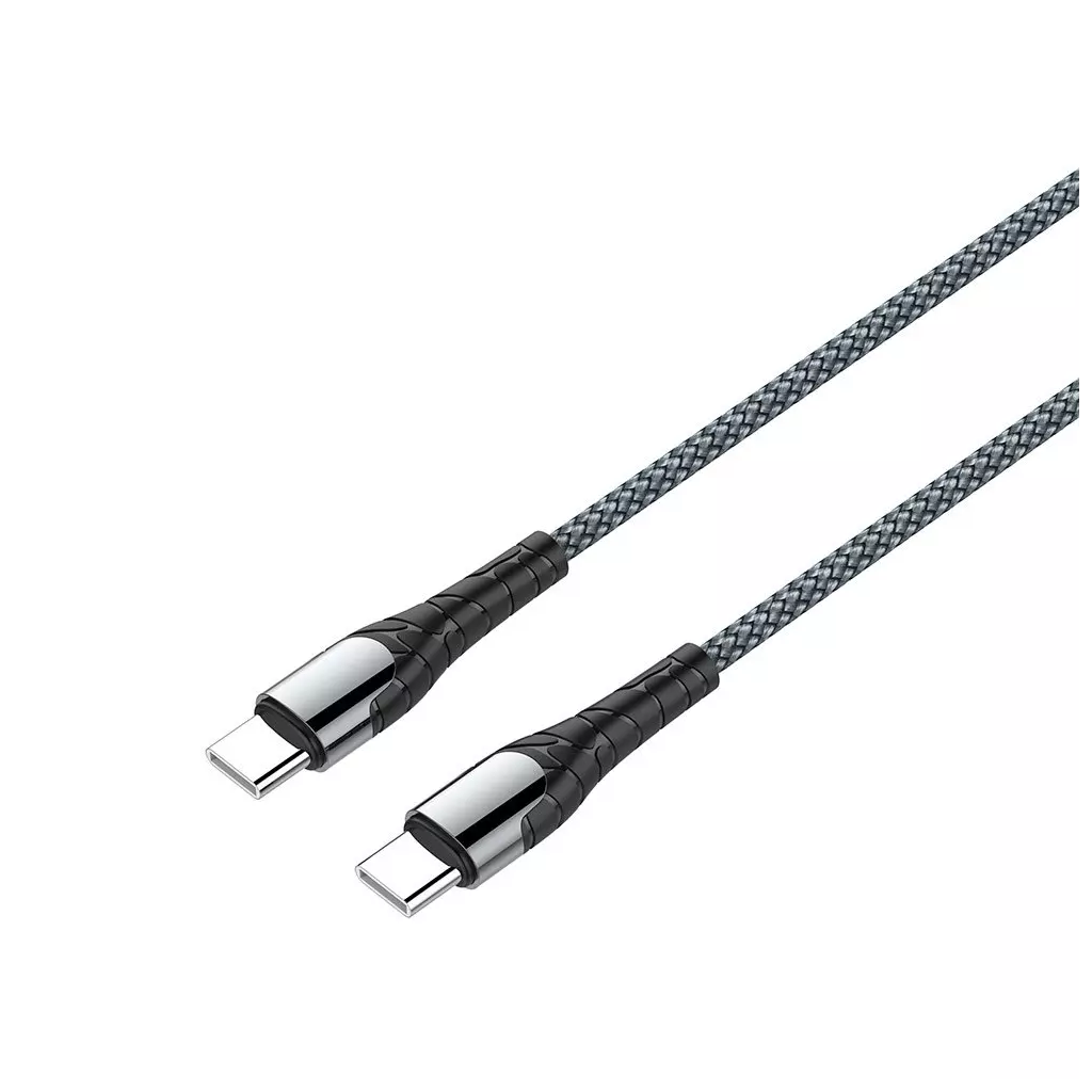 Obrázek produktu ColorWay USB-C na USB-C kabel 1m (PD 65W), šedý