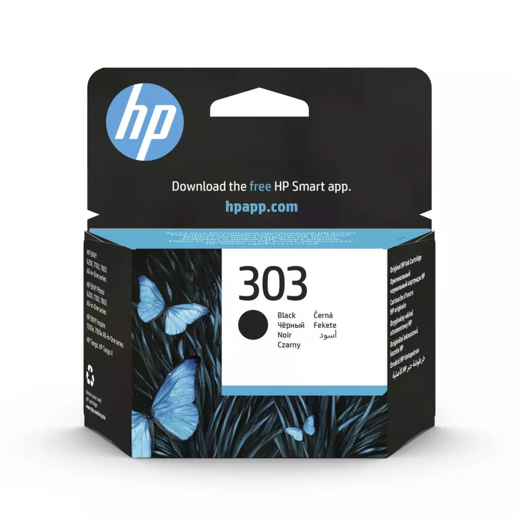 Obrázek produktu HP 303 Black (T6N02AE) - originální - černá/black