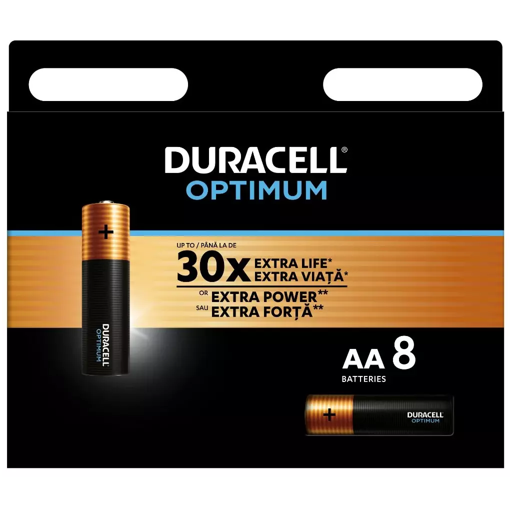 Obrázek produktu Duracell Optimum alkalická baterie, 8 ks (AA)
