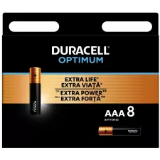 obrázek produktu Duracell Optimum alkalická baterie mikrotužková AAA, 8 ks