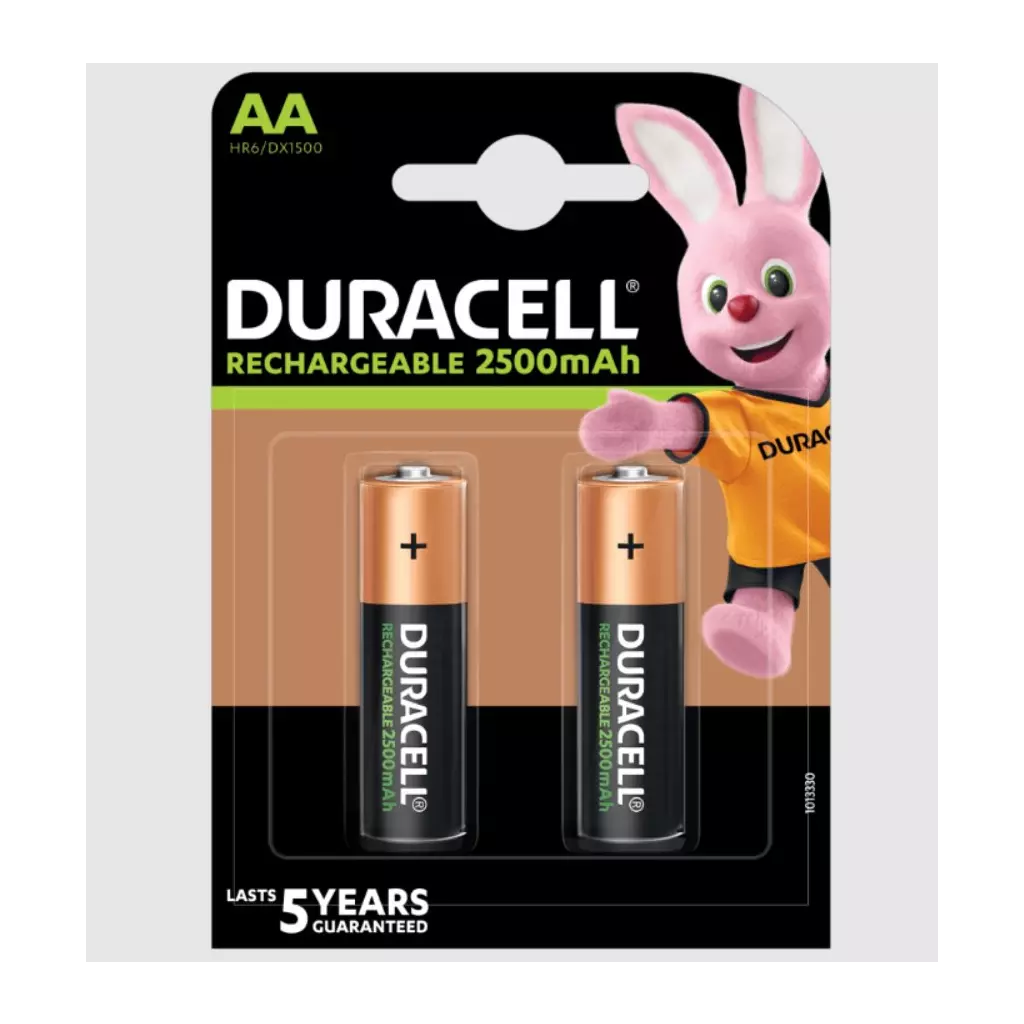 Obrázek produktu Duracell Rechargeable nabíjecí baterie, 2500mAh, 2 ks (AA)