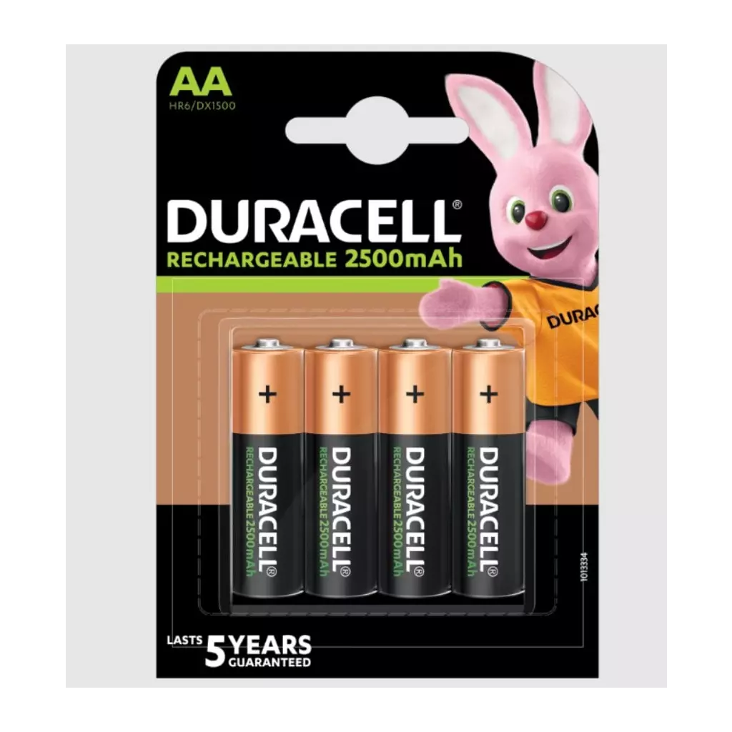 Obrázek produktu Duracell Rechargeable nabíjecí baterie, 2500mAh, 4 ks (AA)