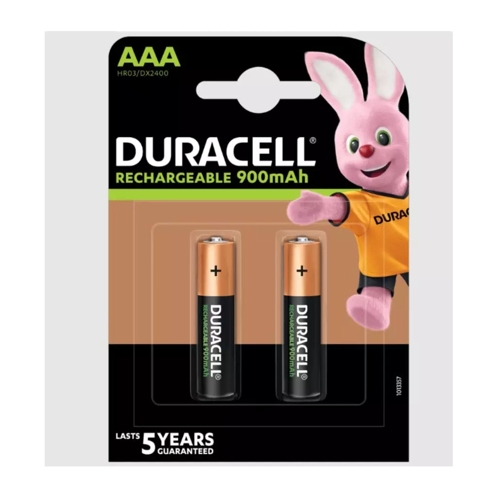 Obrázek produktu Duracell Rechargeable nabíjecí baterie, 900mAh, 2 ks (AAA)