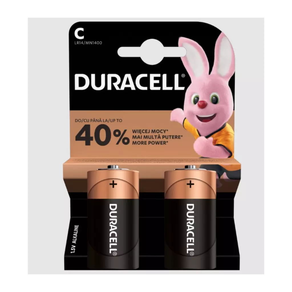 Obrázek produktu Duracell Basic alkalická baterie, 2 ks (C)