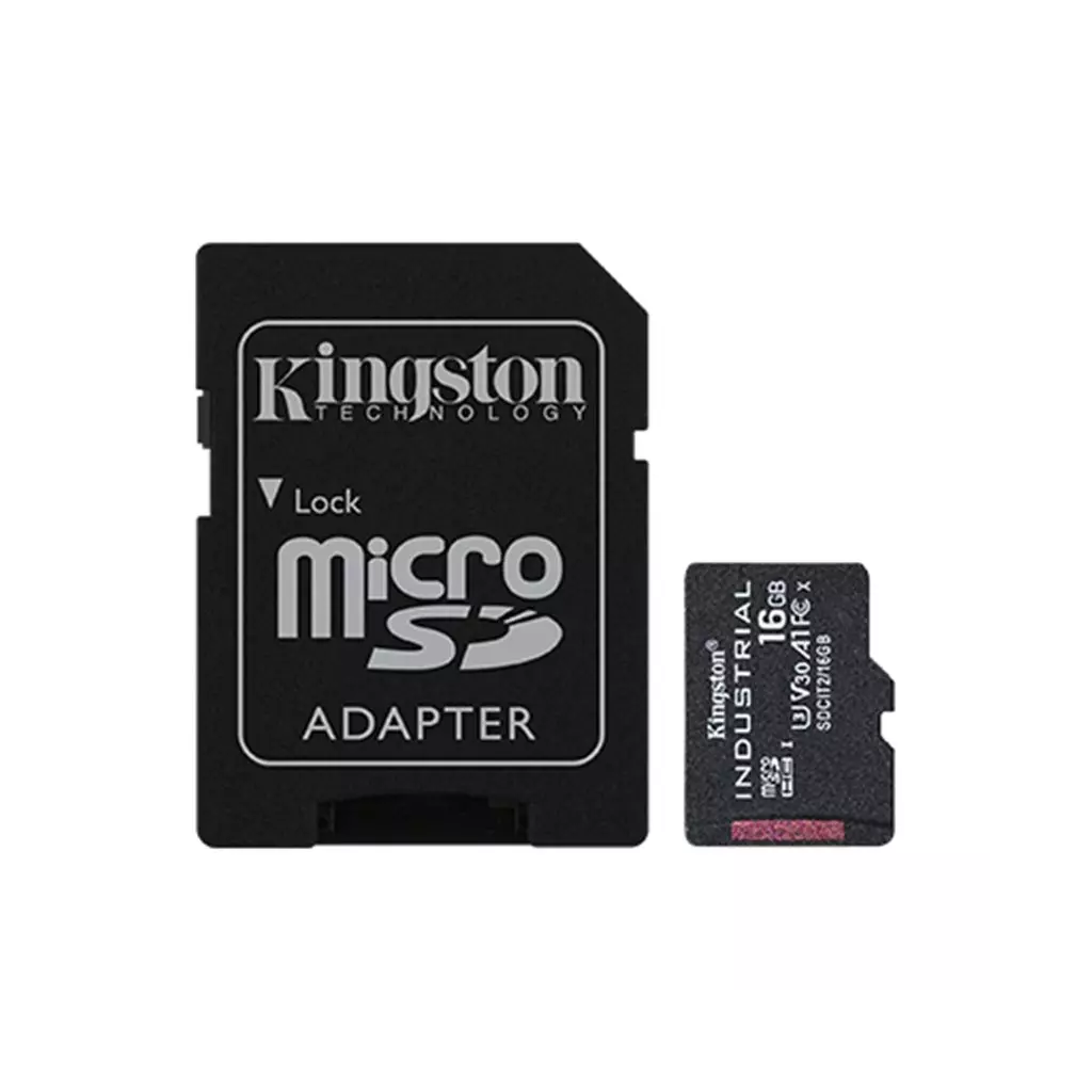 Obrázek produktu Kingston microSDHC 16GB Industrial + SD adaptér