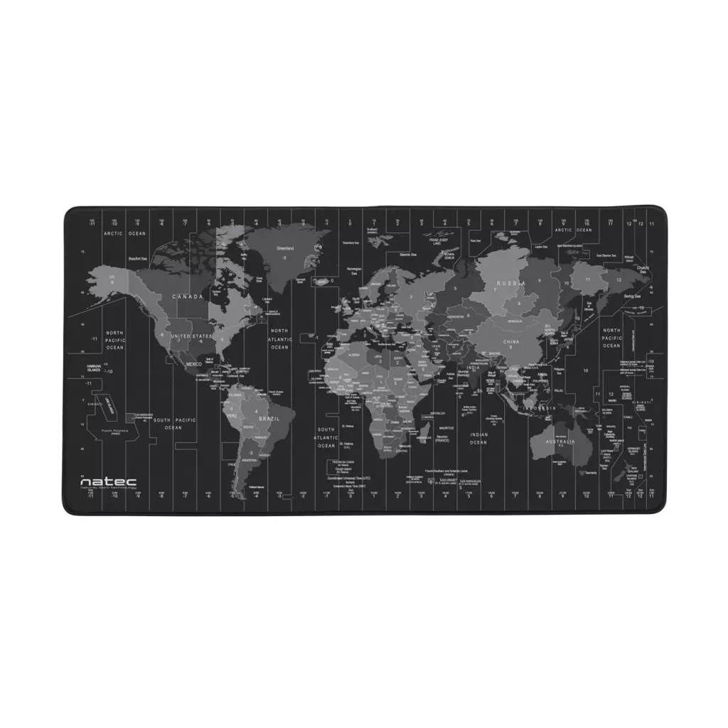 Obrázek produktu Natec podložka pod myš Time Zone Map, 400x800mm