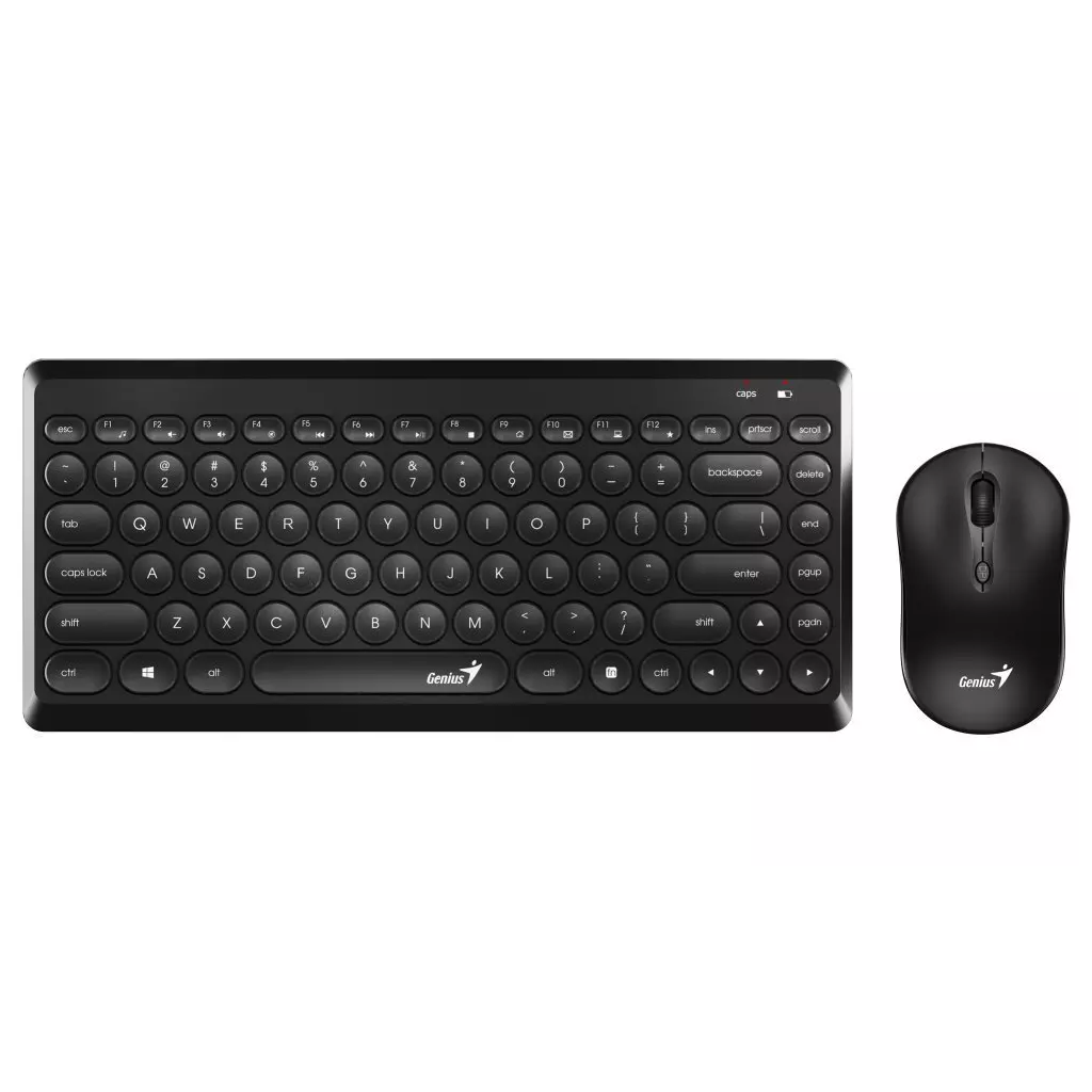 Obrázek produktu Genius set klávesnice a myši LuxeMate Q8000, černý, bezdrátový, CZ/SK - černá