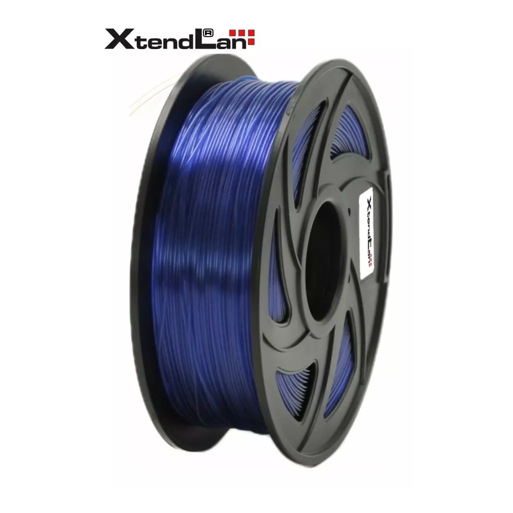 Obrázek produktu XtendLAN PETG filament 1,75mm průhledný modrý 1kg
