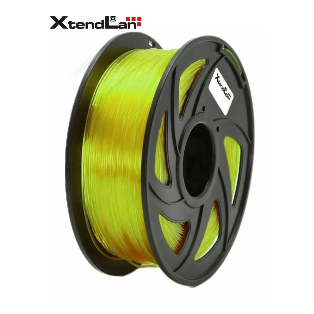Obrázek produktu XtendLAN PETG filament 1,75mm průhledný žlutý 1kg