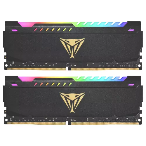 obrázek produktu PATRIOT Viper Steel RGB 64GB DDR4 3200MHz / DIMM / CL18 / 1,35V / KIT 2x 32GB - černá