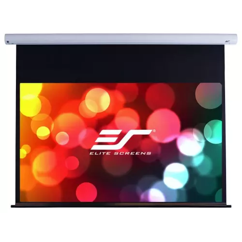 obrázek produktu ELITE SCREENS plátno elektrické motorové 92\" (233,7 cm)/ 16:9/ 114,5 x 203,7 cm/ case bílý/ 24\" drop/ MaxWhite FG