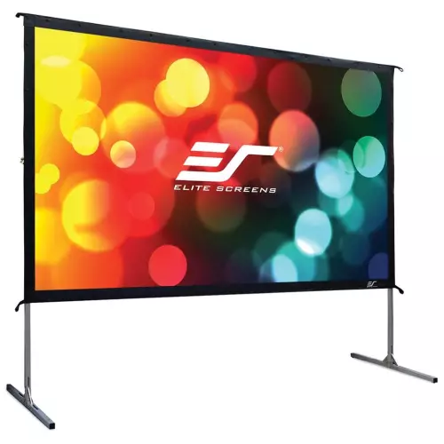 obrázek produktu ELITE SCREENS plátno mobilní outdoor stativ 100\" (254 cm)/ 16:9/ 124,5 x 221,5 cm/ hliníkový rám/ Gain 1,1/ CineWhite