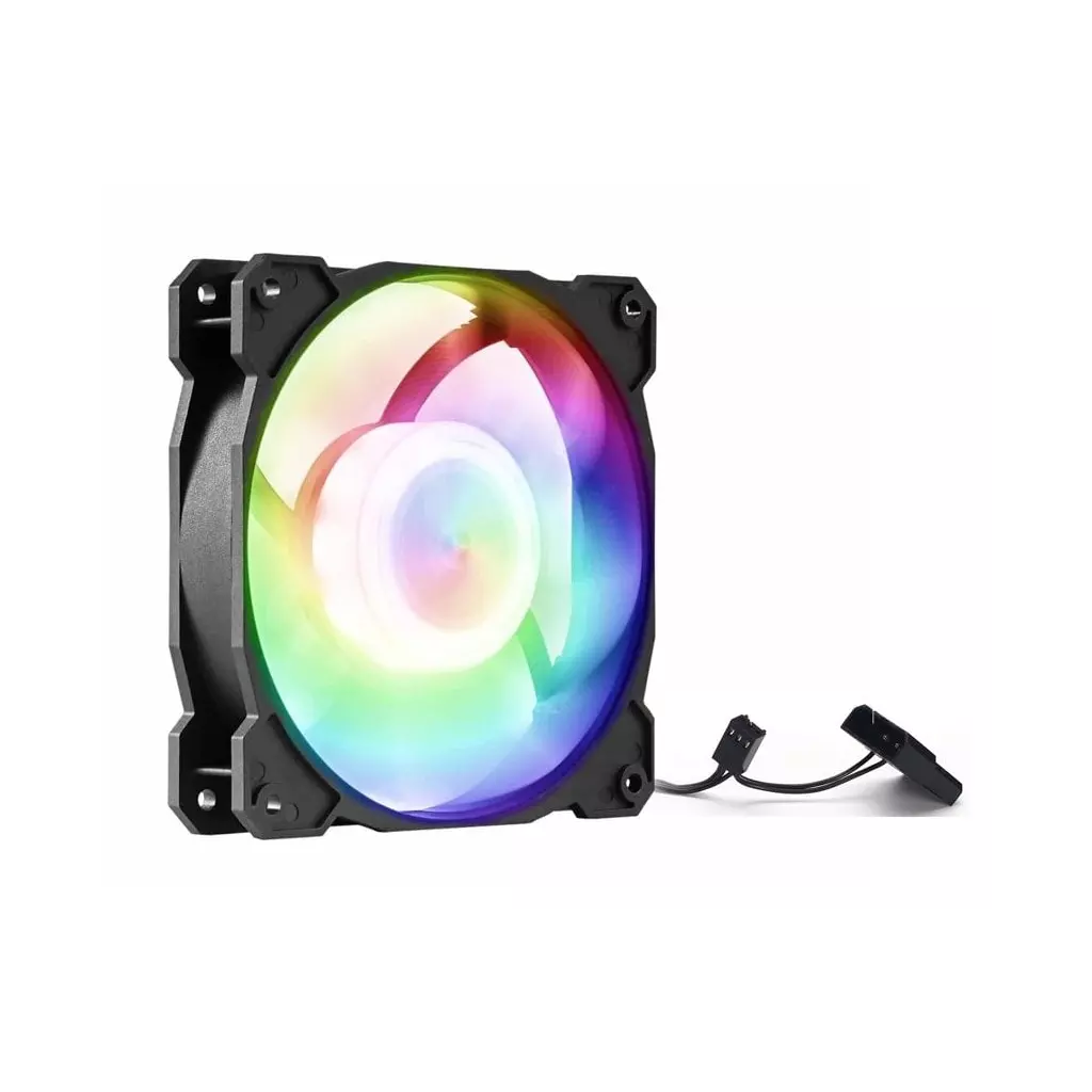 Obrázek produktu 1stCOOL Statický RGB ventilátor 12cm, 3+4pin