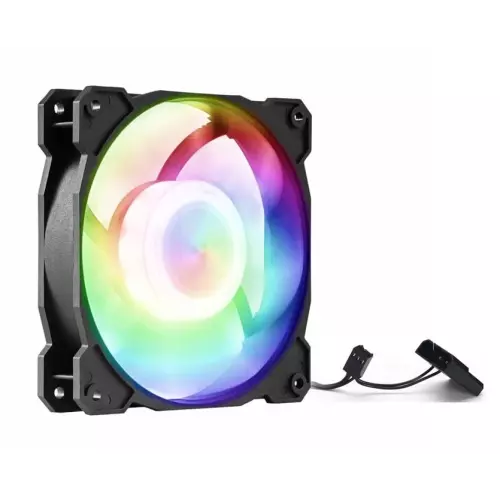 obrázek produktu 1stCOOL Statický RGB ventilátor 12cm, 3+4pin