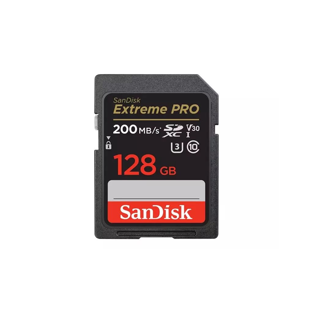 Obrázek produktu SanDisk Extreme Pro SDXC 128GB 200 MB/s C10 V30 UHS-I U3