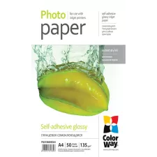 obrázek produktu ColorWay fotopapír/ glossy self-adhesive 135g/m2, A4/ 50 kusů