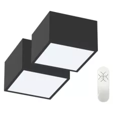 obrázek produktu IMMAX NEO sada 2x CANTO SMART stropní svítidlo 15x15cm 12W černé Zigbee 3.0 + DO, TUYA