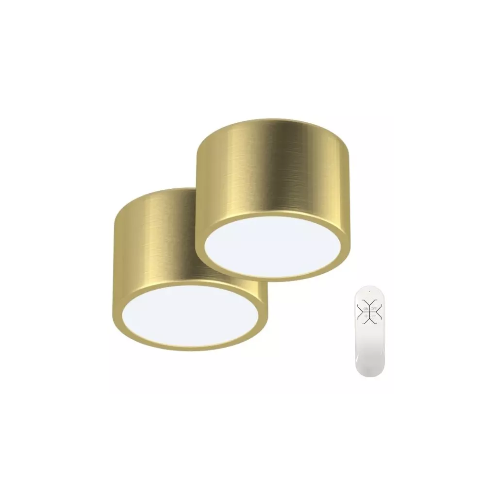 Obrázek produktu IMMAX NEO sada 2x RONDATE SMART stropní svítidlo 15cm 12W zlaté Zigbee 3.0 + DO, TUYA