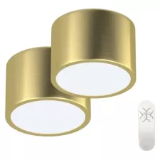 obrázek produktu IMMAX NEO sada 2x RONDATE SMART stropní svítidlo 15cm 12W zlaté Zigbee 3.0 + DO, TUYA