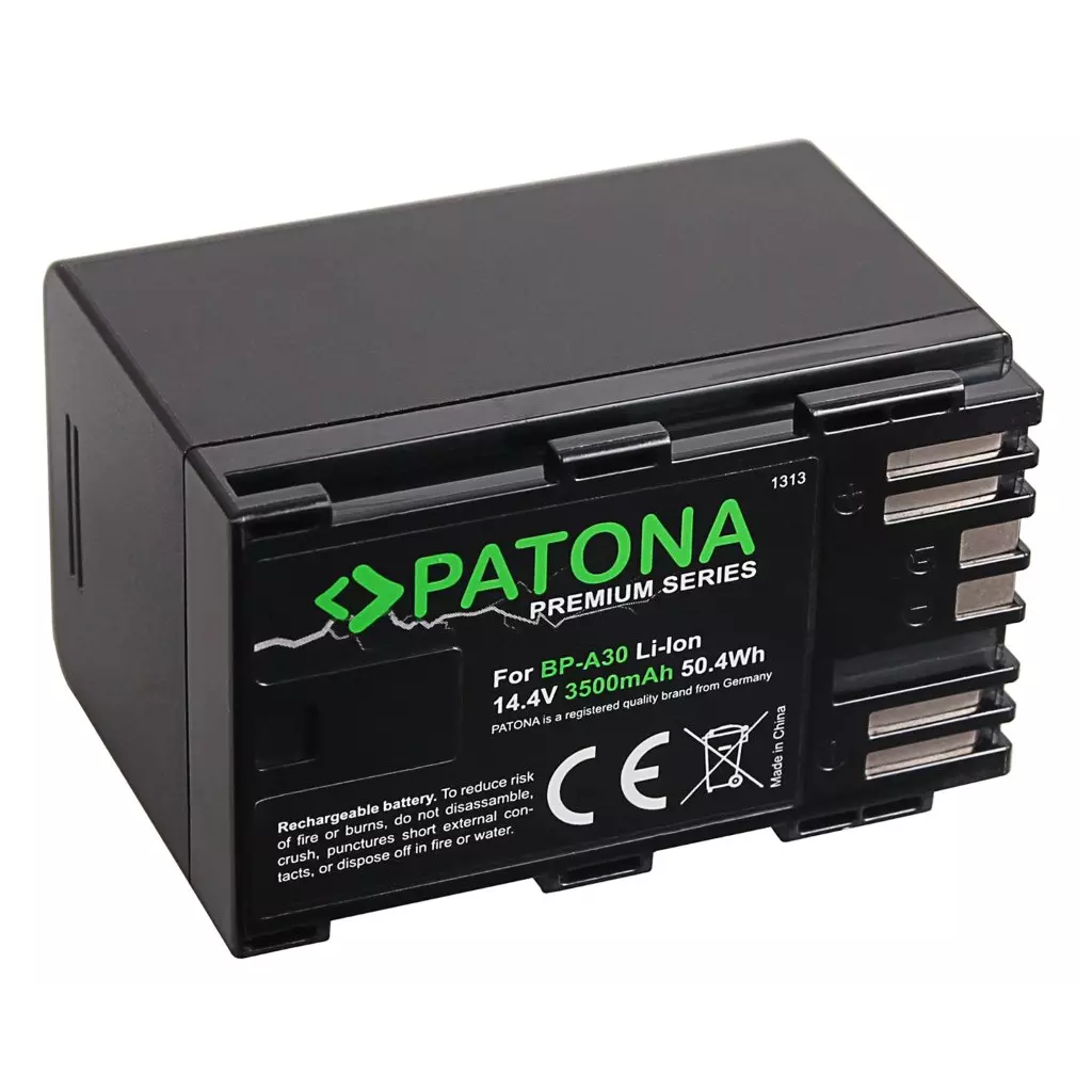 Obrázek produktu PATONA baterie pro digitální kameru Canon BP-A30/BP-A60 3500mAh 14,4V Li-Ion PREMIUM