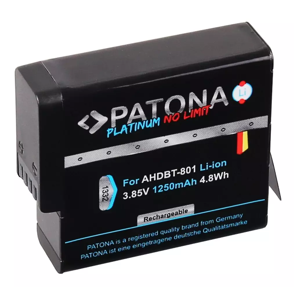 Obrázek produktu PATONA baterie pro digitální kameru GoPro Hero 5/6/7/8 1250mAh Li-Ion Platinum